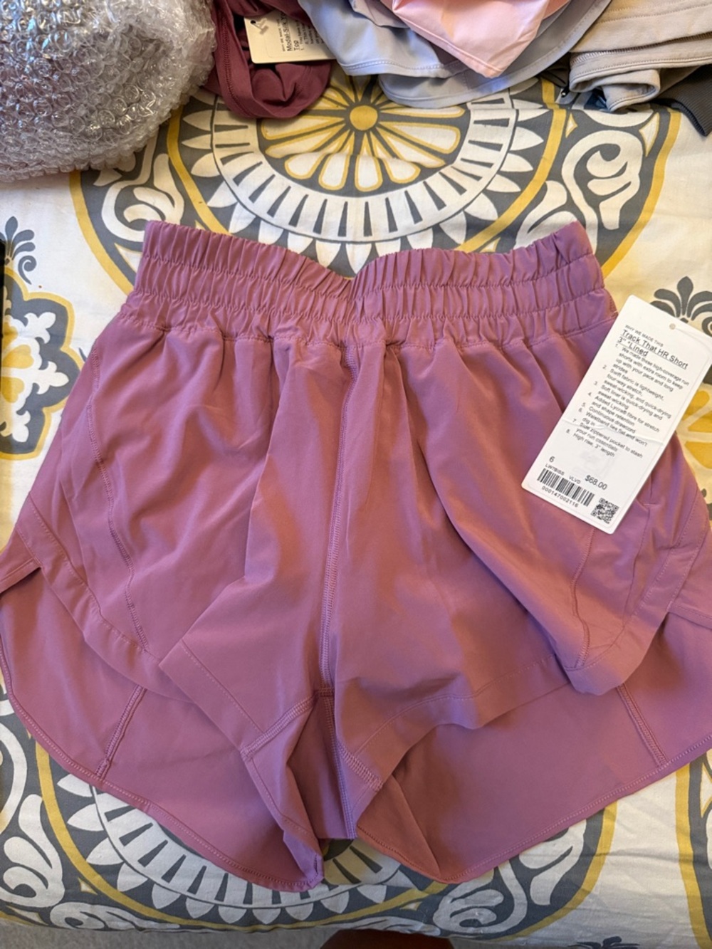 lululemon athletica women's athletic shorts in mauve pink